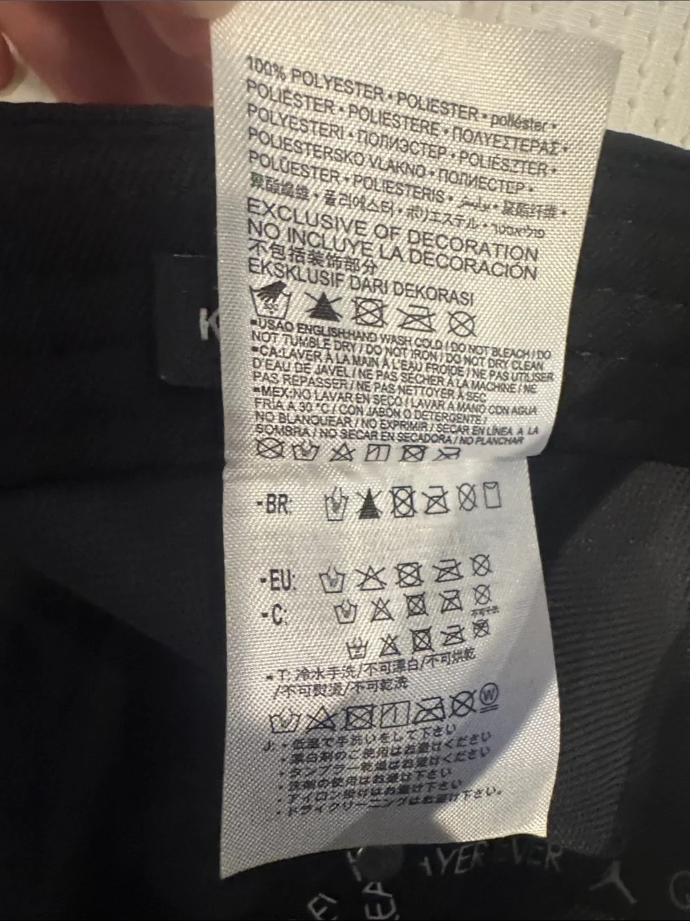 Jordan Black Cap with White Jumpman Emblem